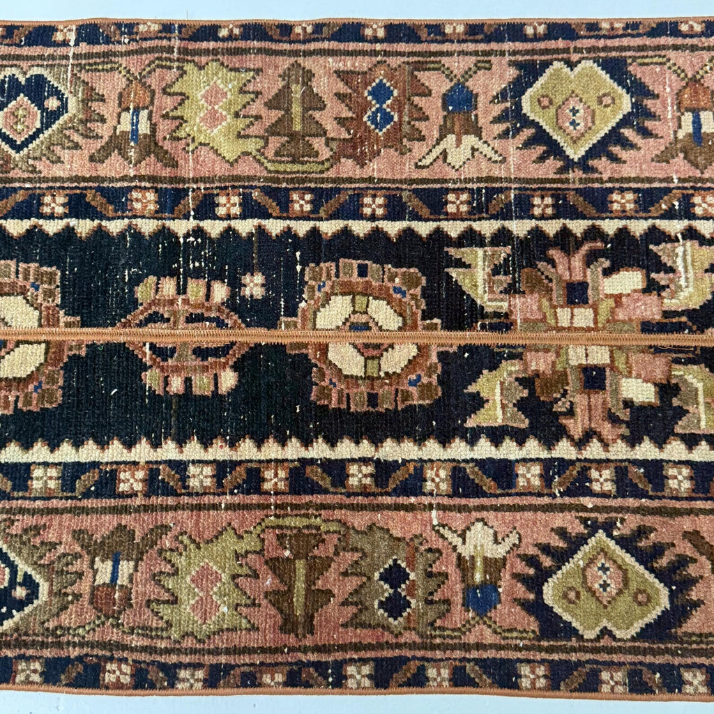 Vintage Turkish Runner Rug 2.1 x 4.7 ft