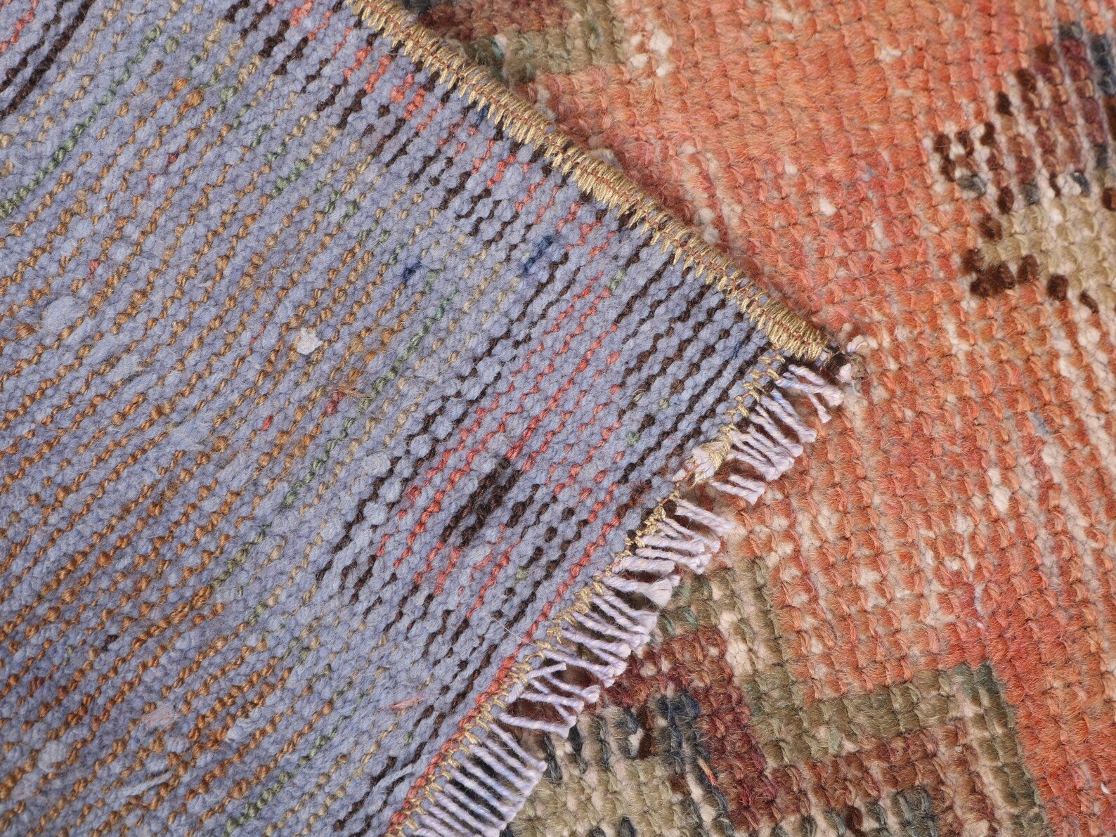 Vintage Turkish Mini Rug 1.2 x 2.9 ft