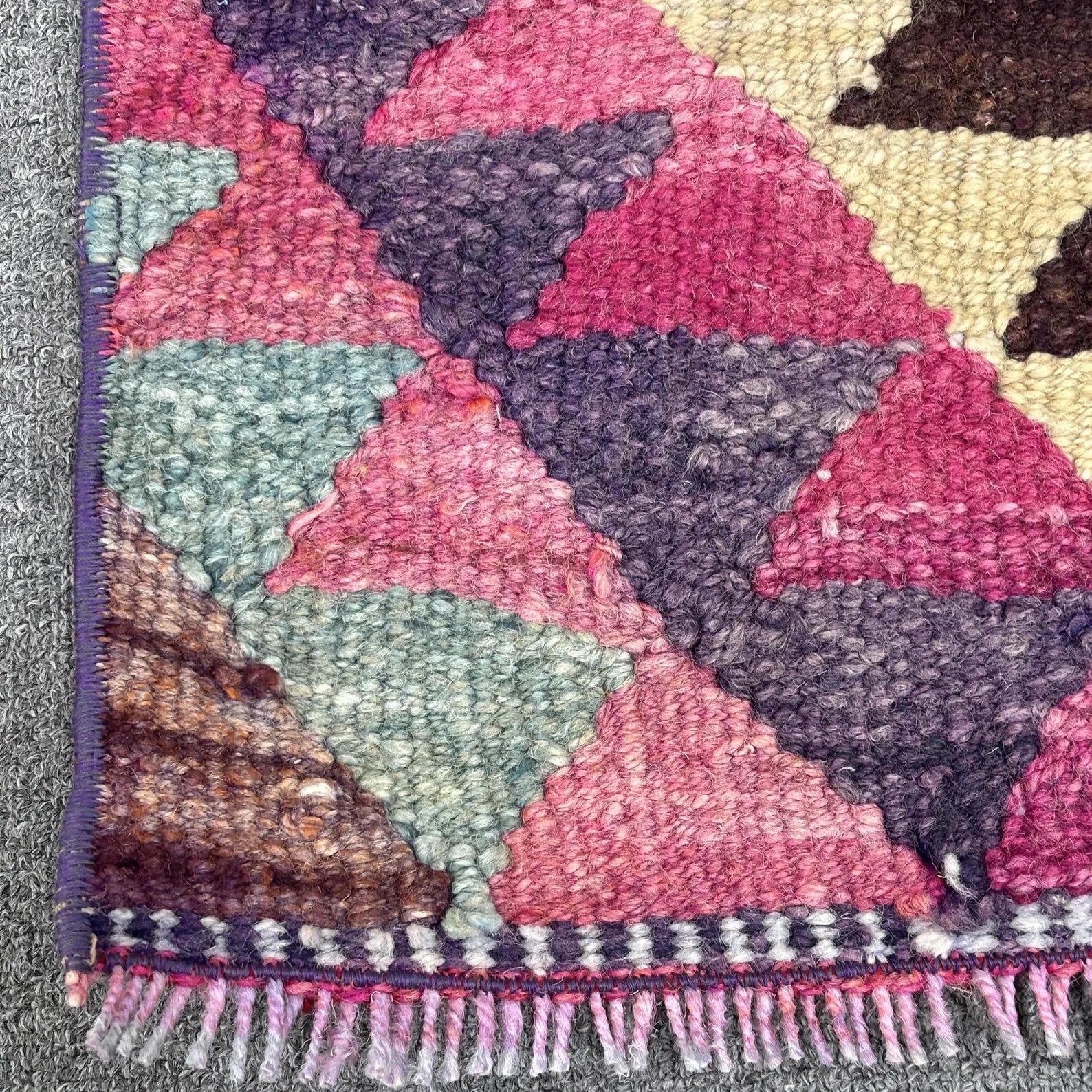 Vintage Turkish Runner Rug 2.6 x 8.7 ft