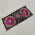 Vintage Turkish Mini Rug 1.2 x 2.5 ft