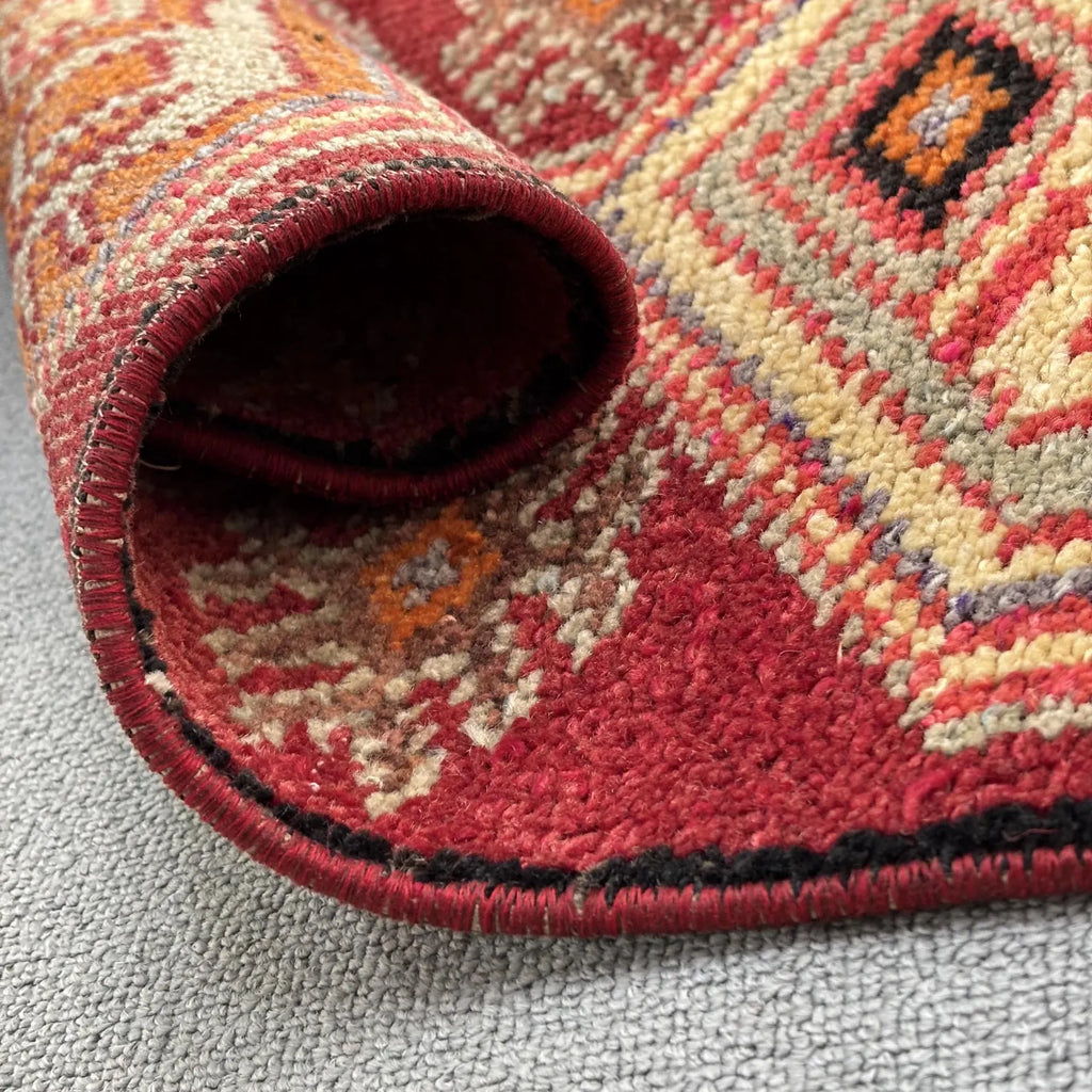 Vintage Turkish Mini Rug 1.3 x 2.8 ft