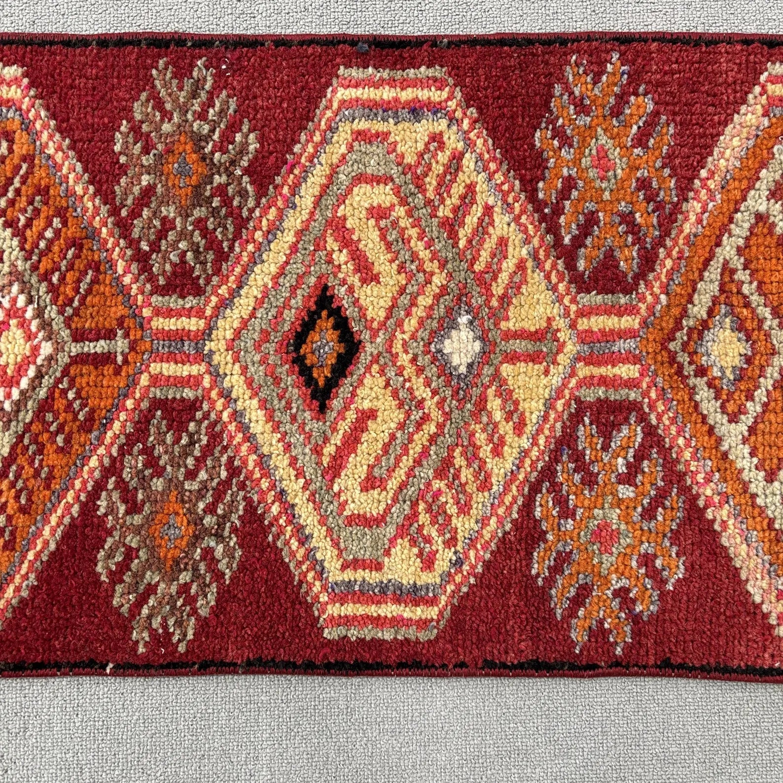 Vintage Turkish Mini Rug 1.3 x 2.8 ft