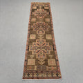 Vintage Turkish Runner Rug 2.6 x 10.4 ft