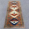 Vintage Turkish Accent Area rug 2.9 x 6.2 ft