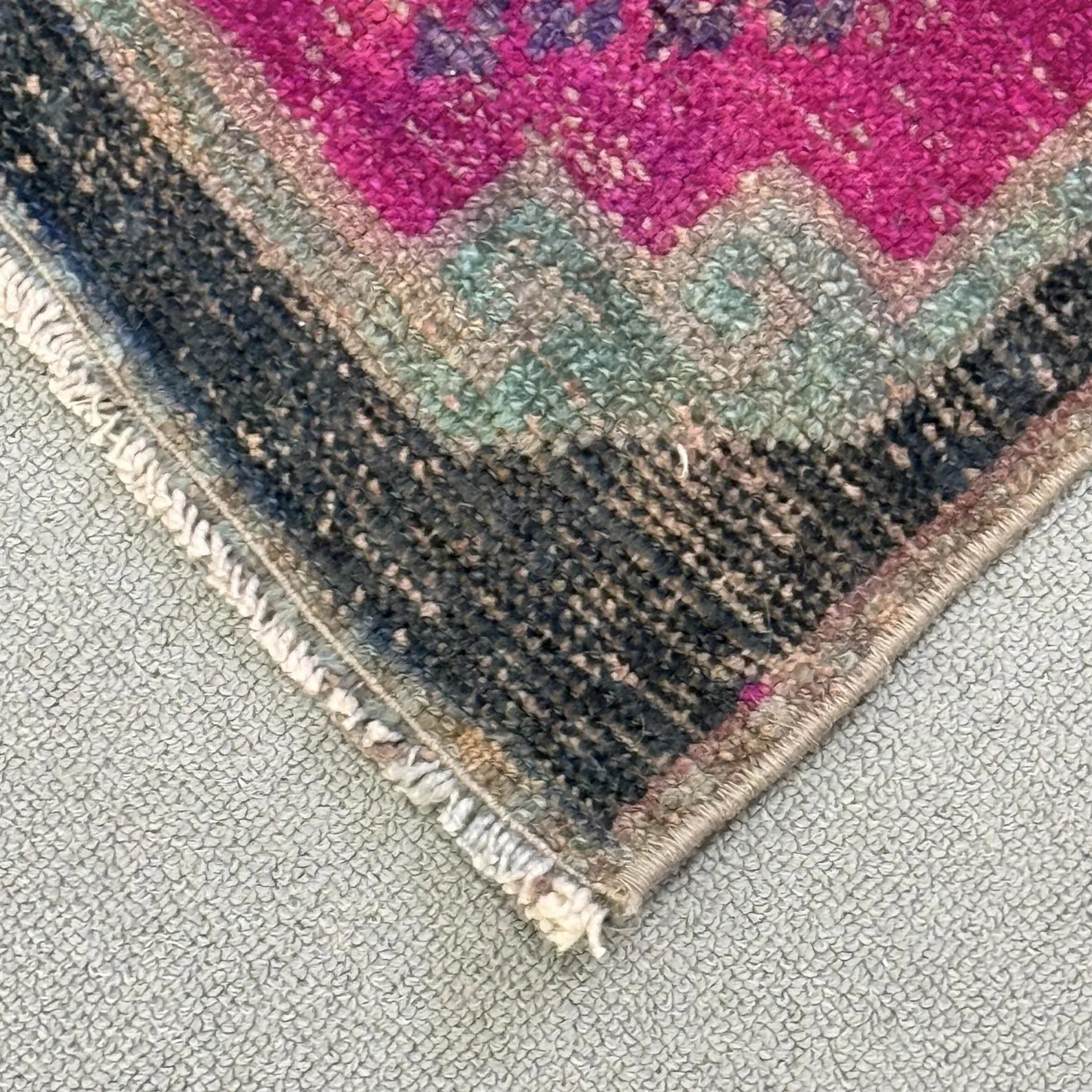 Vintage Turkish Mini Rug 1.2 x 2.5 ft