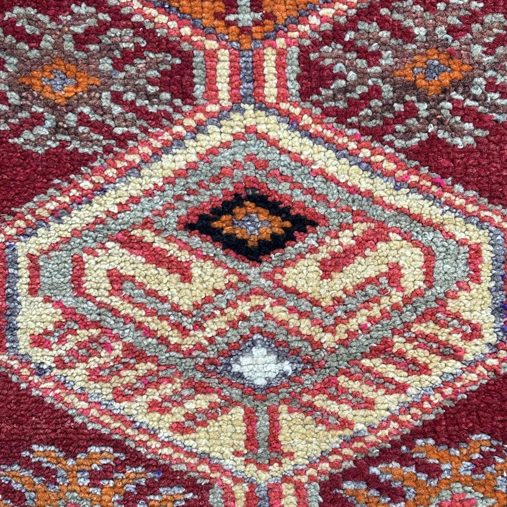 Vintage Turkish Mini Rug 1.3 x 2.8 ft