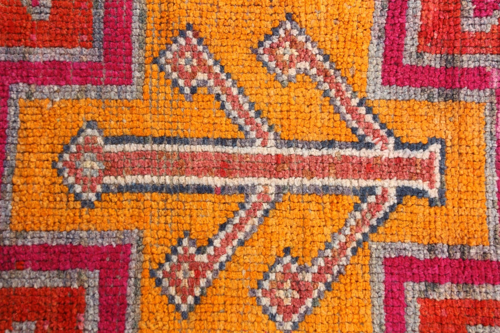 Vintage Turkish Runner Rug 2.9 x 10.9 ft