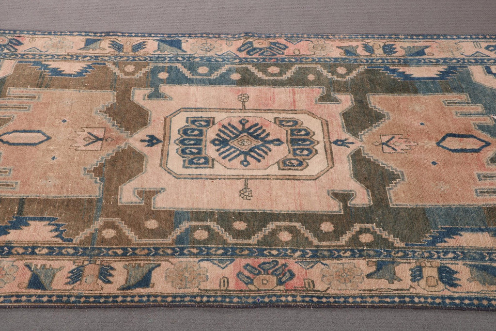 Vintage Persian Accent Area Rug 4.2 x 8.1 ft