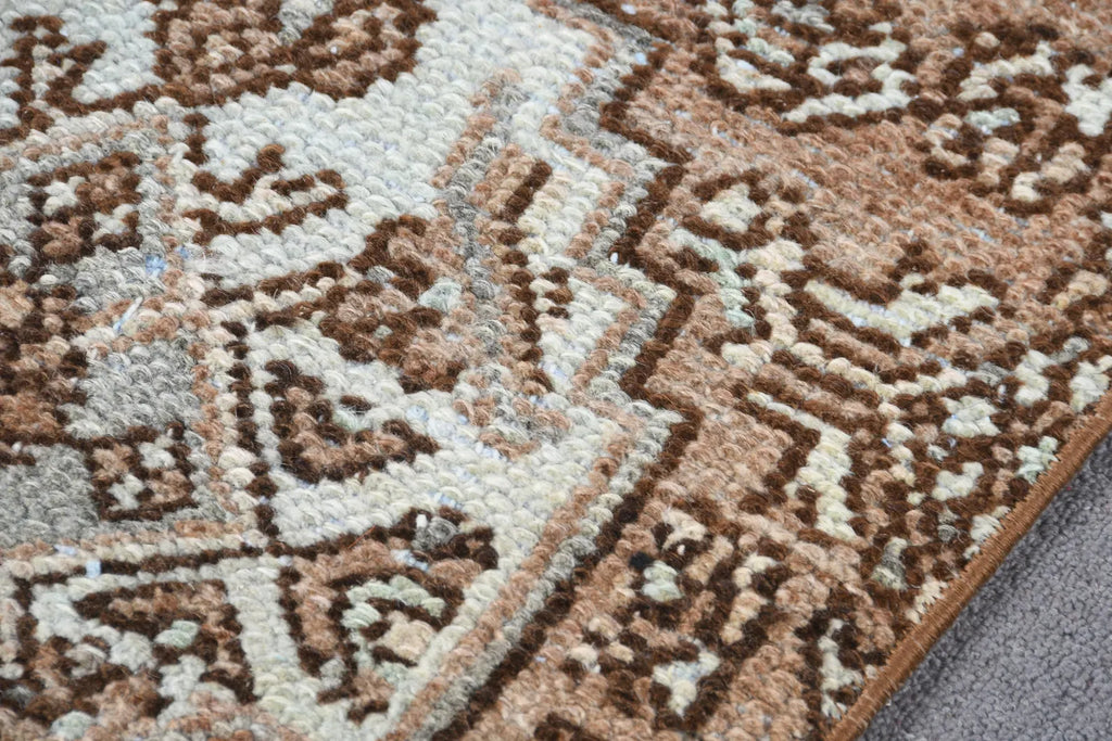 Vintage Turkish Runner Rug 1.5 x 6.9 ft