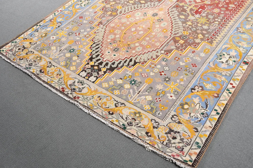 XL Vintage Persian Accent Area rug 5.2 x 10.2 ft