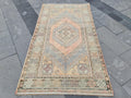 XL Vintage Turkish Accent Area Rug 3.5 x 6.5 ft