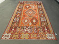 XL Vintage Turkish Kilim Accent Area Rug 6.4 x 10.8 ft
