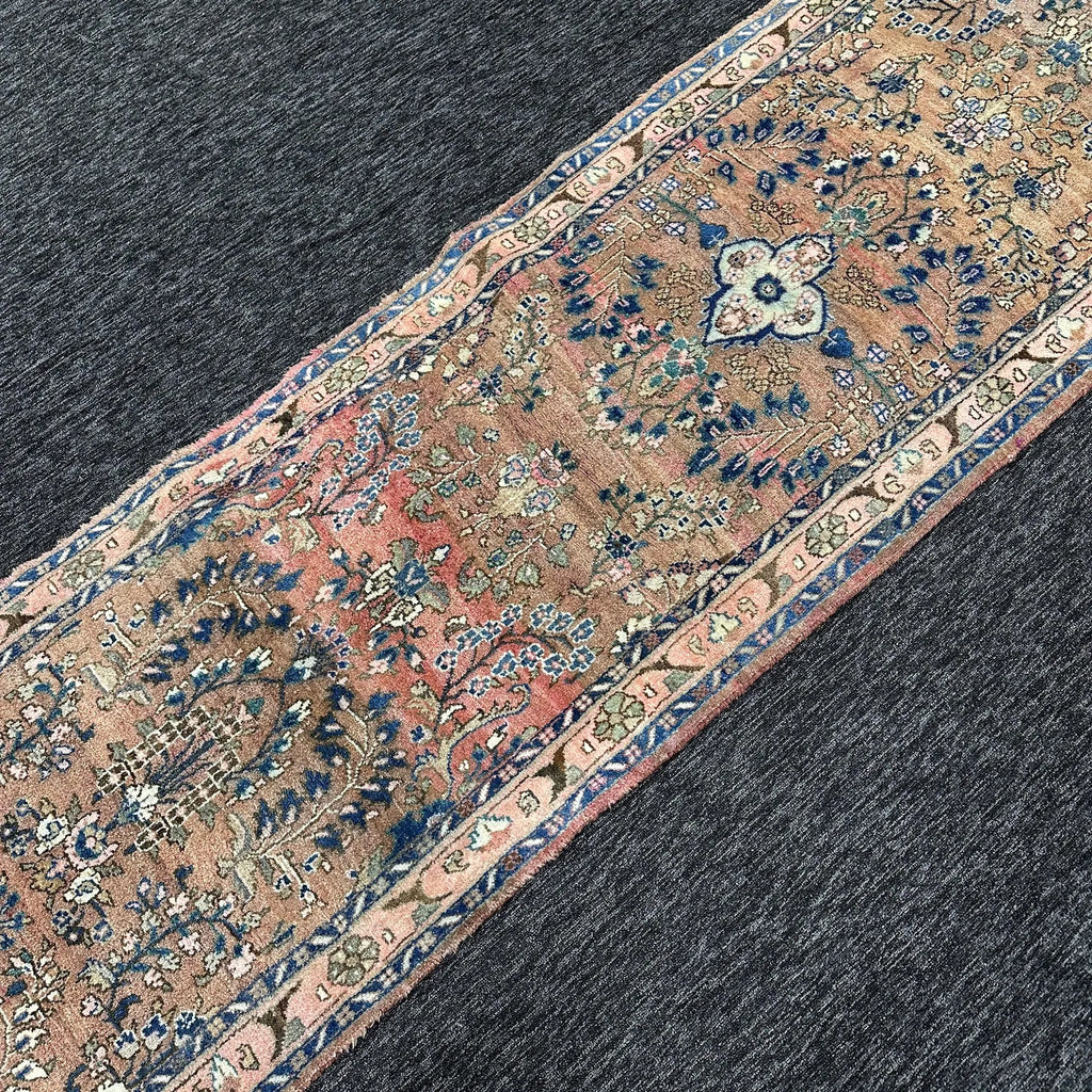 Vintage Persian Runner Rug 2.6 x 11.9 ft