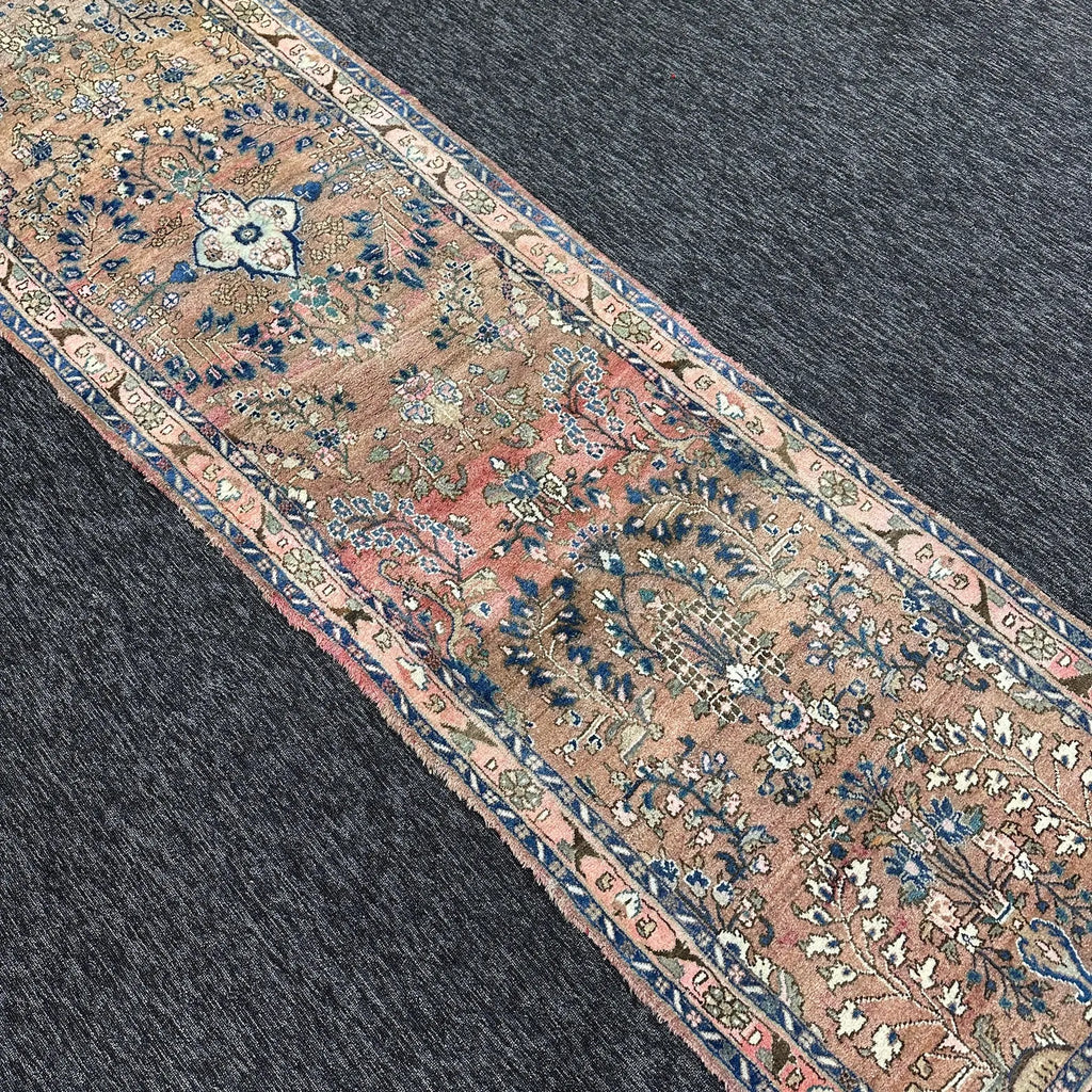 Vintage Persian Runner Rug 2.6 x 11.9 ft