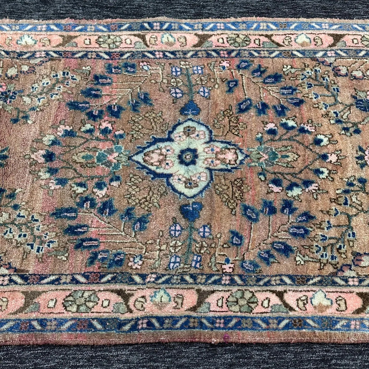 Vintage Persian Runner Rug 2.6 x 11.9 ft