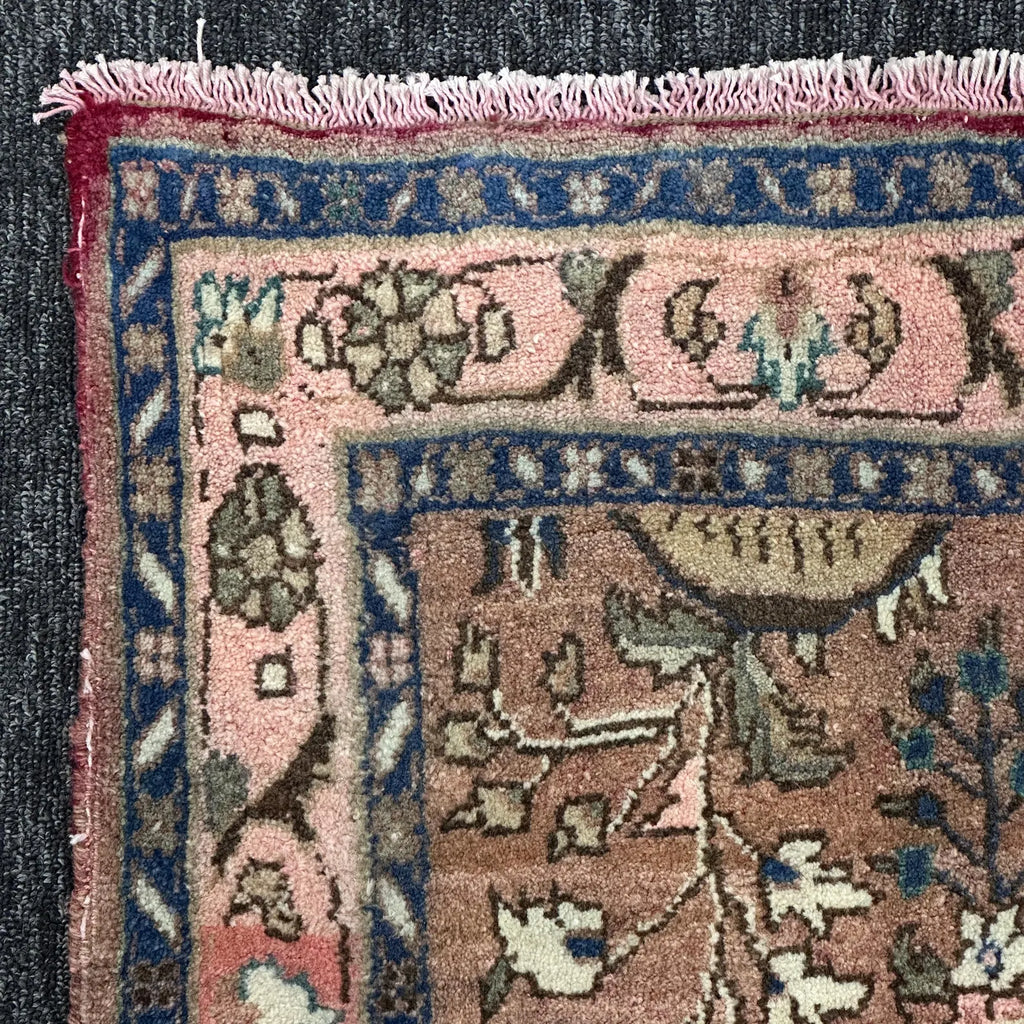 Vintage Persian Runner Rug 2.6 x 11.9 ft