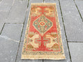 Vintage Turkish Mini Rug 1.6 x 3.3 ft