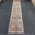 Vintage Persian Runner Rug 2.6 x 11.9 ft