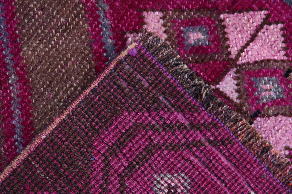 Vintage Turkish Accent Area rug 3 x 5.1 ft