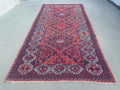 XL Vintage Soumak Accent Area Rug 6.4 x 12.1 ft