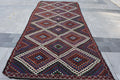 XL Vintage Turkish Accent Area Rug 5.3 x 11.4 ft