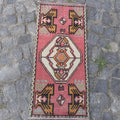 Vintage Turkish Mini Rug 1.5 x 3.2 ft