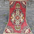 Vintage Turkish Mini Rug 1.4 x 3 ft