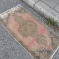 Vintage Turkish Mini Rug 1.7 x 3.2 ft