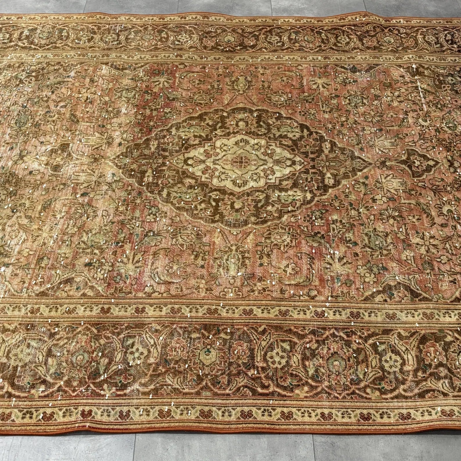 XL Vintage Persian Accent Area Rug 6.2 x 9 ft