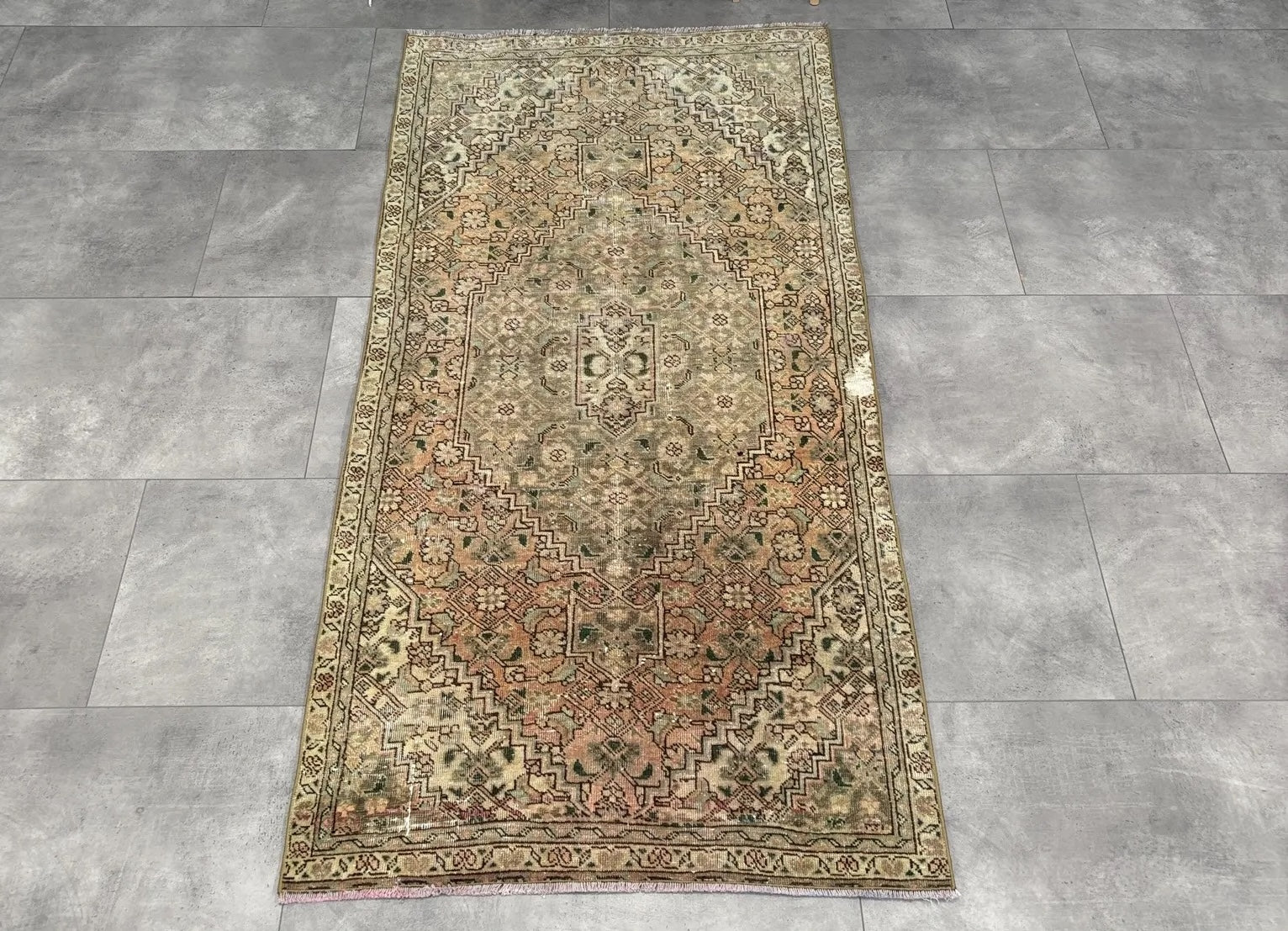 Vintage Persian Runner Rug 3.1 x 6.1 ft