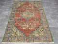 XL Vintage Turkish Accent Area rug 5.6 x 8.5 ft