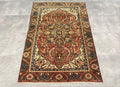 Vintage Persian Accent Area Rug 3.4 x 5.1 ft