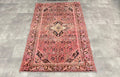 Vintage Persian Accent Area Rug 4 x 6.2 ft
