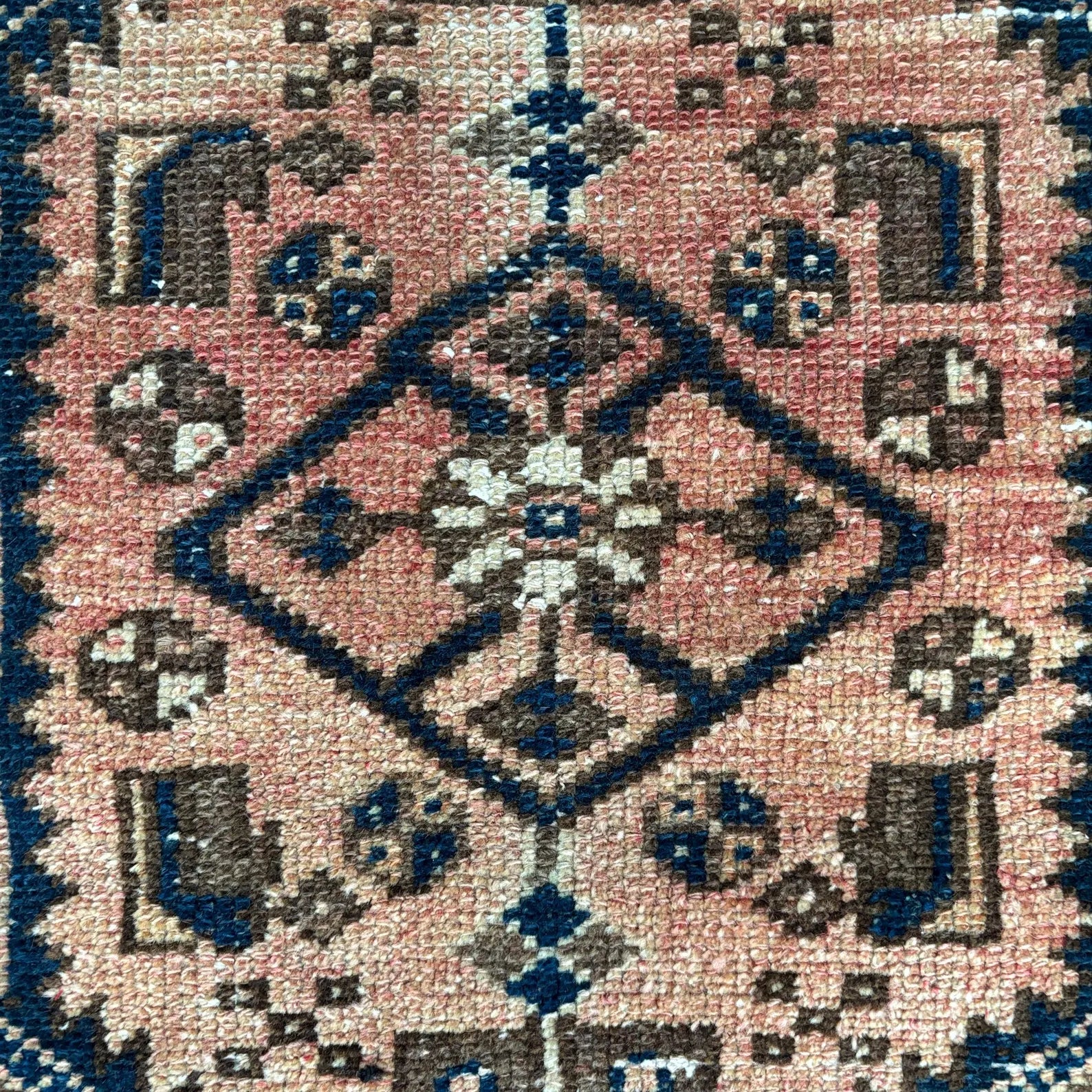 Vintage Turkish Runner Rug 2.1 x 6.3 ft