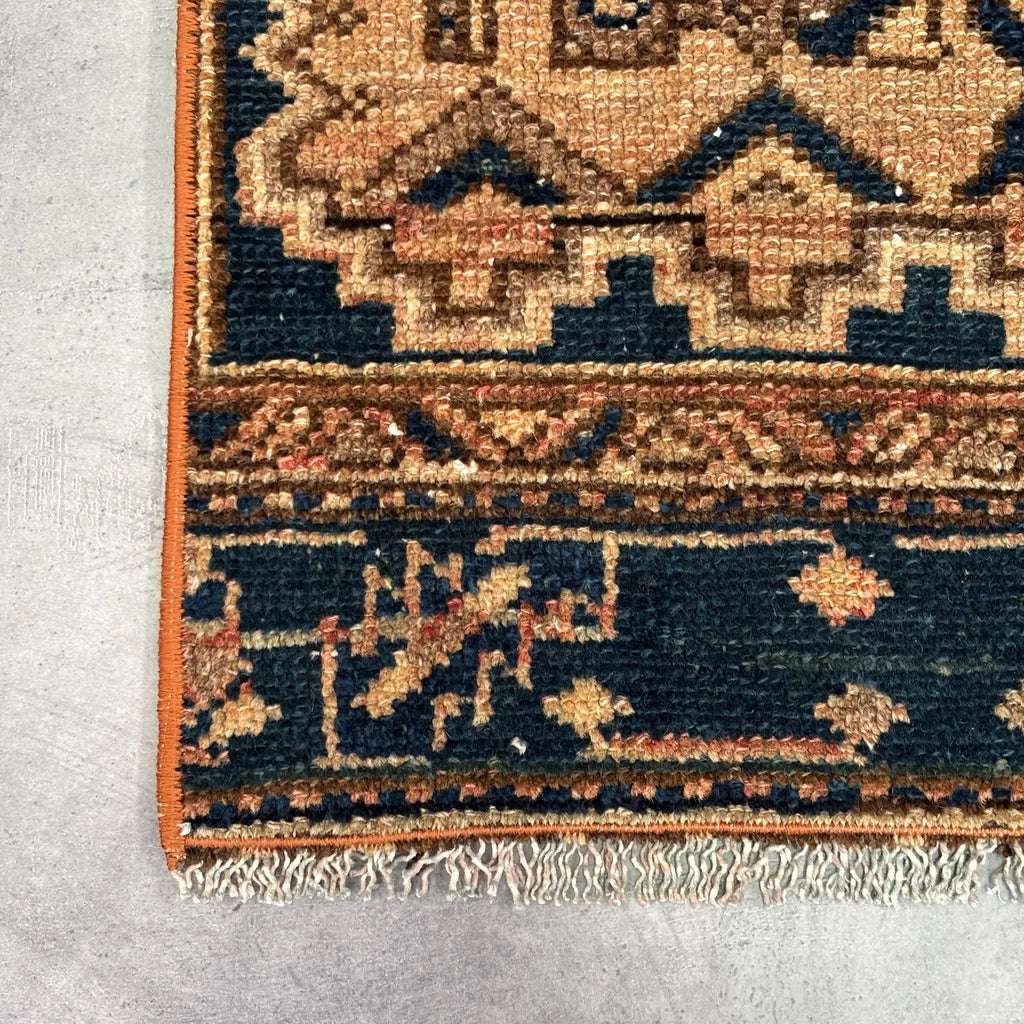 Vintage Turkish Runner Rug 2.1 x 6.3 ft