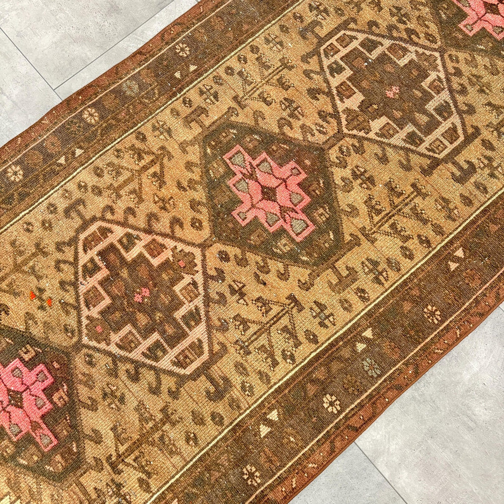 Vintage Persian Runner Rug 3.2 x 6.7 ft