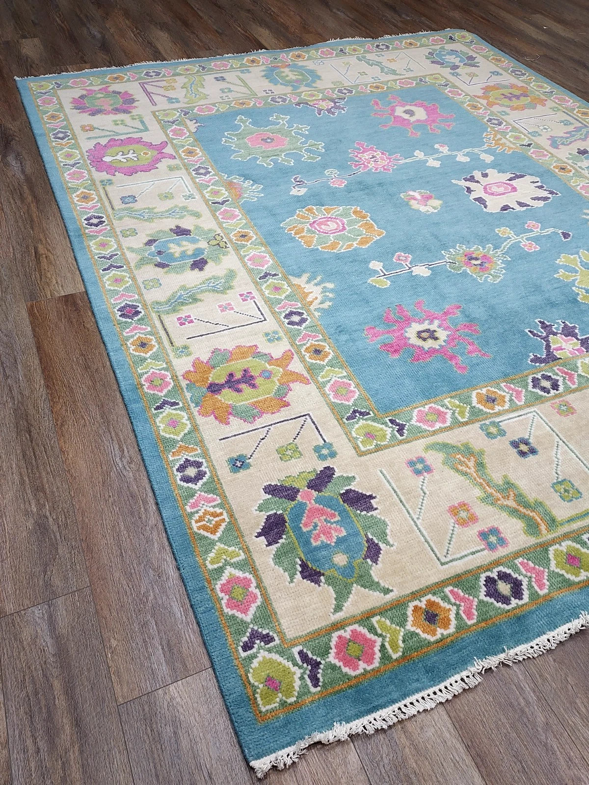 XL Modern Turkish Oushak Accent Area Rug 8 x 10 ft