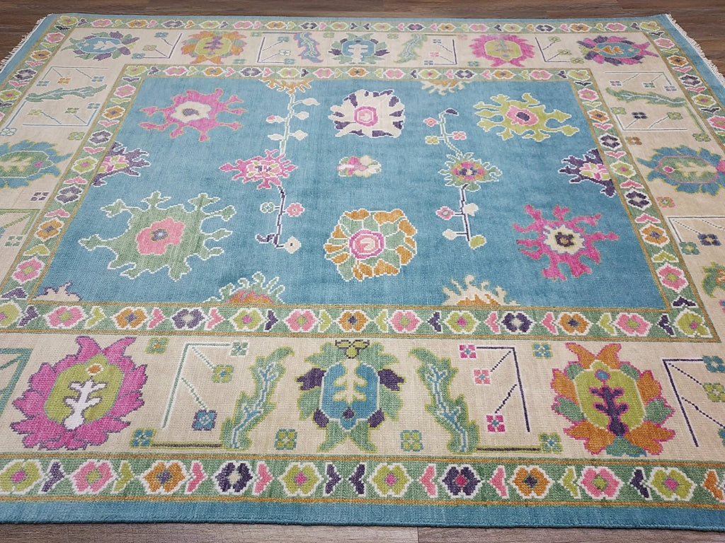 XL Modern Turkish Oushak Accent Area Rug 8 x 10 ft