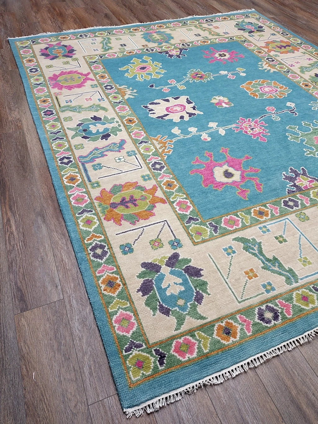 XL Modern Turkish Oushak Accent Area Rug 8 x 10 ft