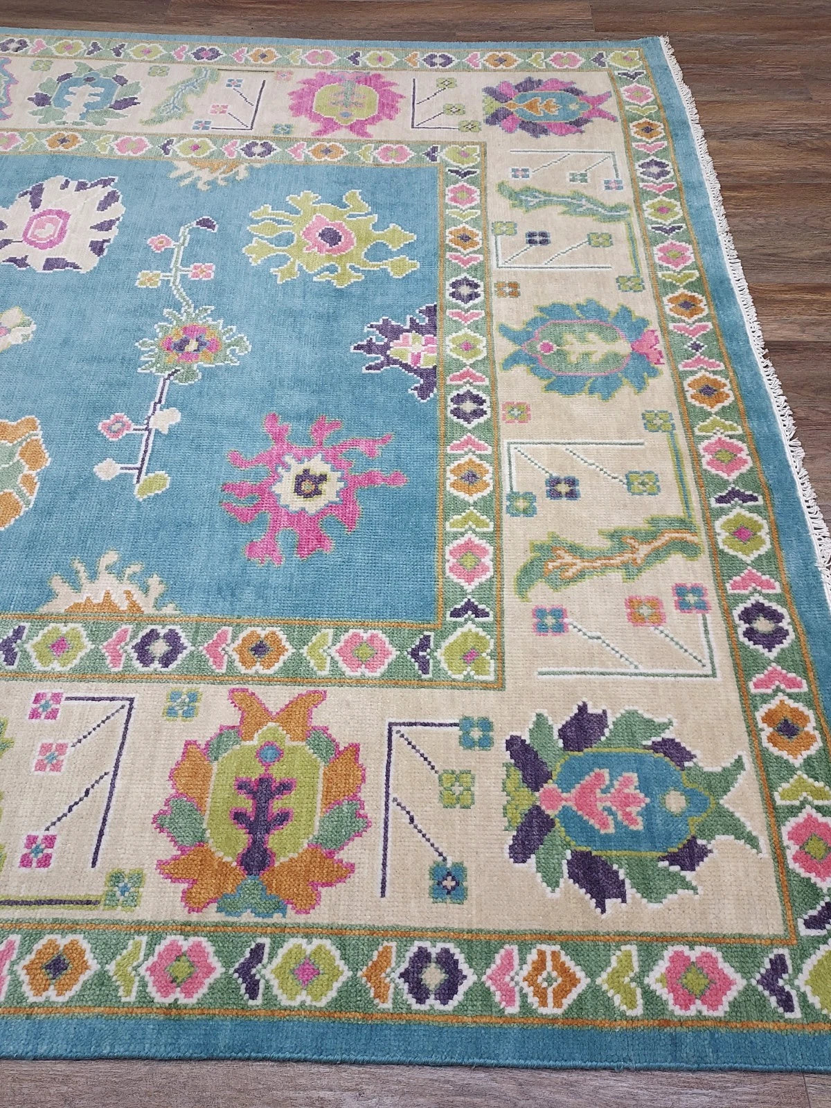 XL Modern Turkish Oushak Accent Area Rug 8 x 10 ft