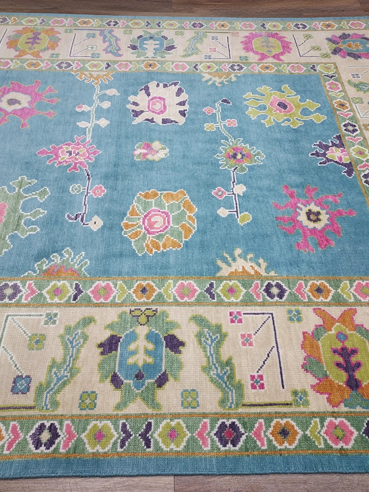 XL Modern Turkish Oushak Accent Area Rug 8 x 10 ft