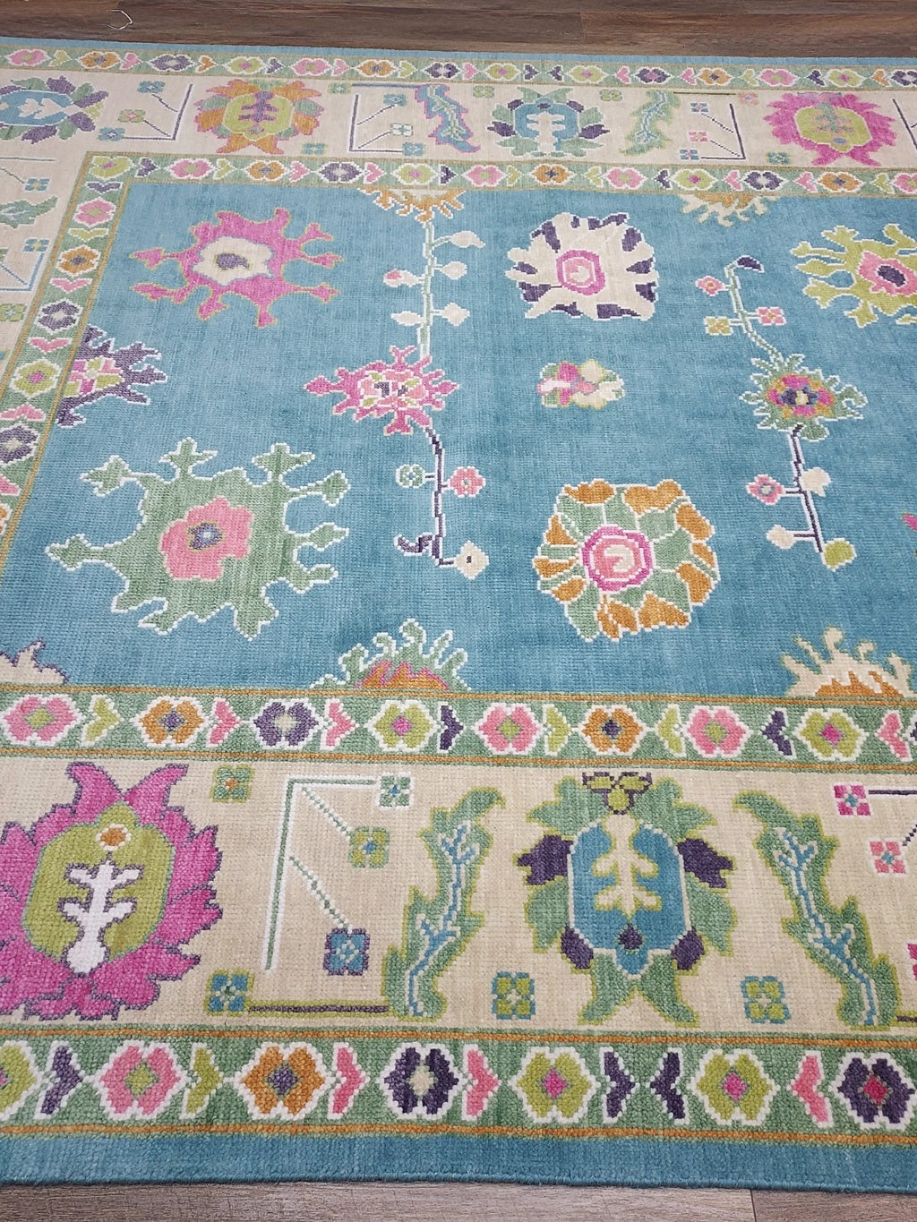XL Modern Turkish Oushak Accent Area Rug 8 x 10 ft