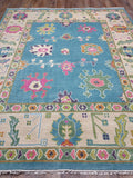 XL Modern Turkish Oushak Accent Area Rug 8 x 10 ft