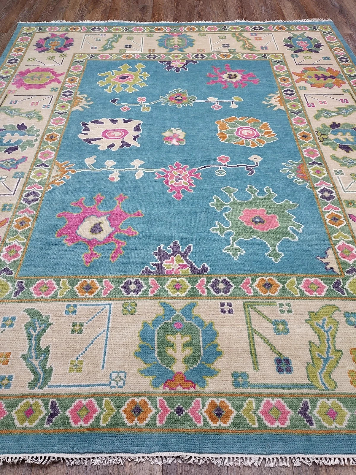 XL Modern Turkish Oushak Accent Area Rug 8 x 10 ft